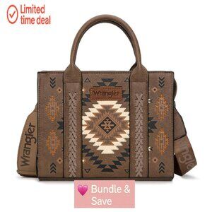 Structured Tote Bag with Zip Pockets, Detachable Strap, 10.6"W